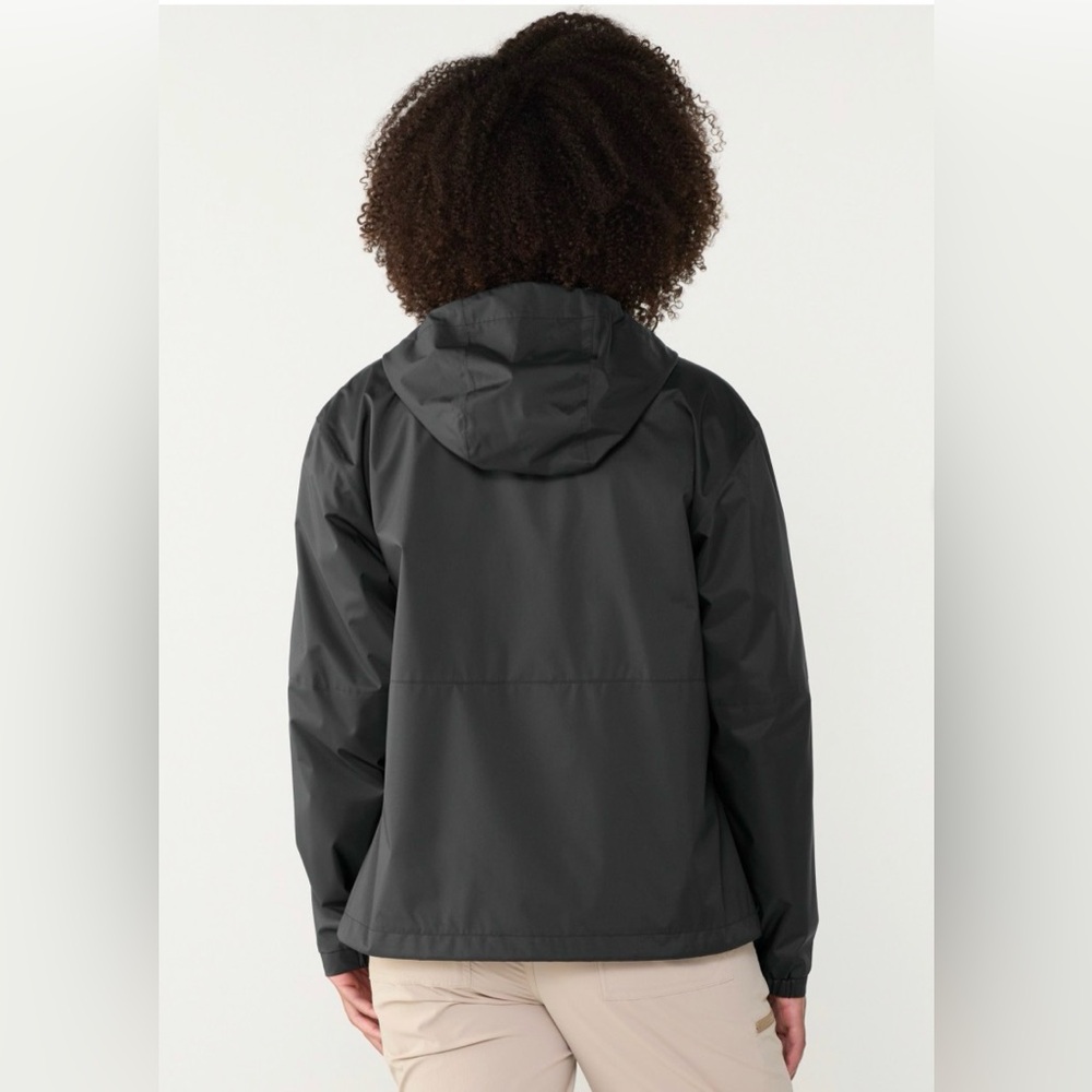 REI Trailmade Hooded Rain Jacket - Women’s Medium - Black - Waterproof - Picture 2 of 11